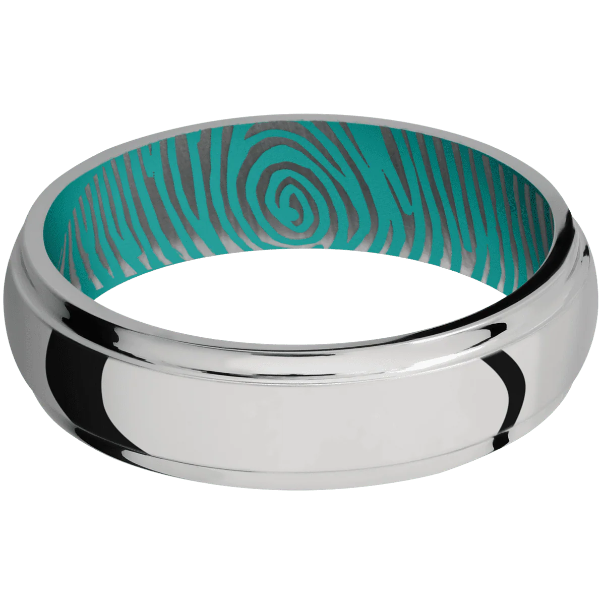 Titanium + Polish , Polish Finish + Teal - Image 3