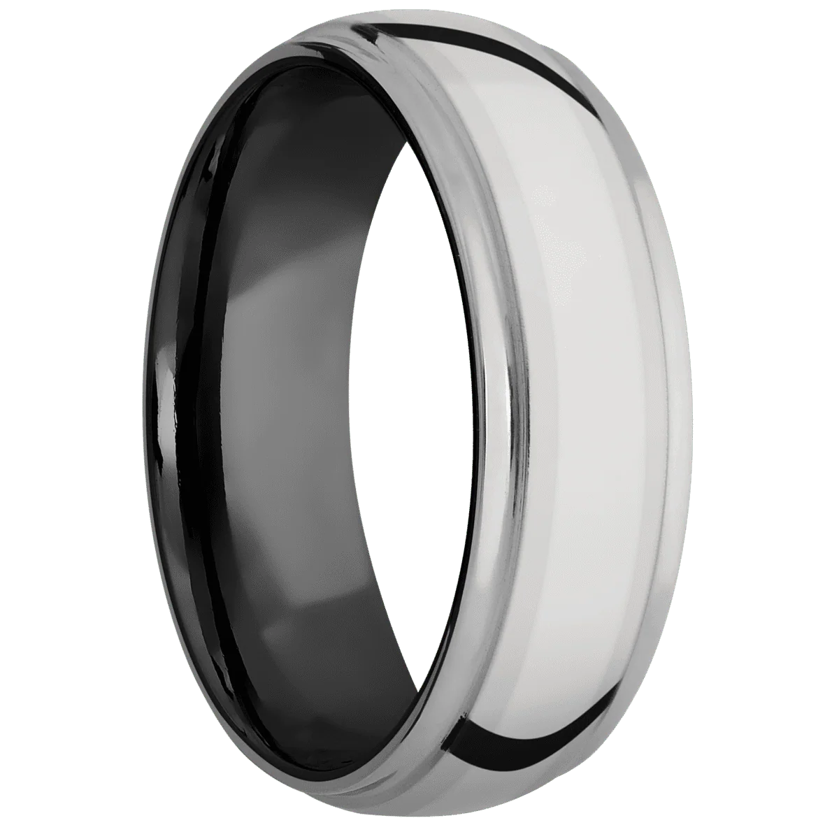 Titanium + Polish , Polish Finish + Zirconium