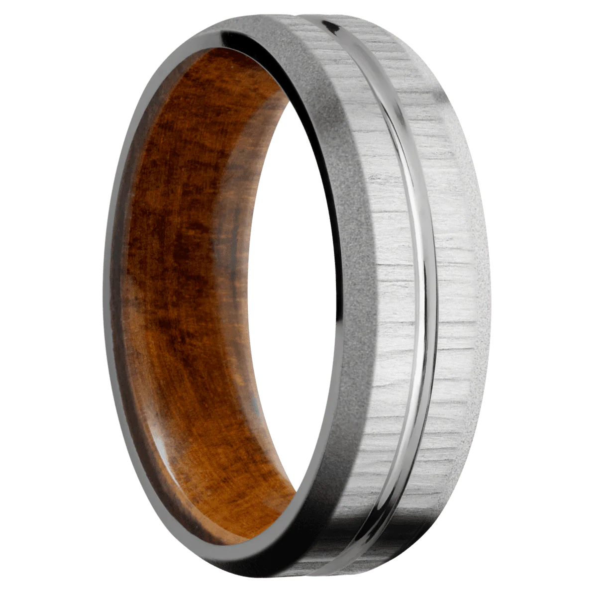 Titanium + Polish , Treebark1 Finish + Desert Iron Wood