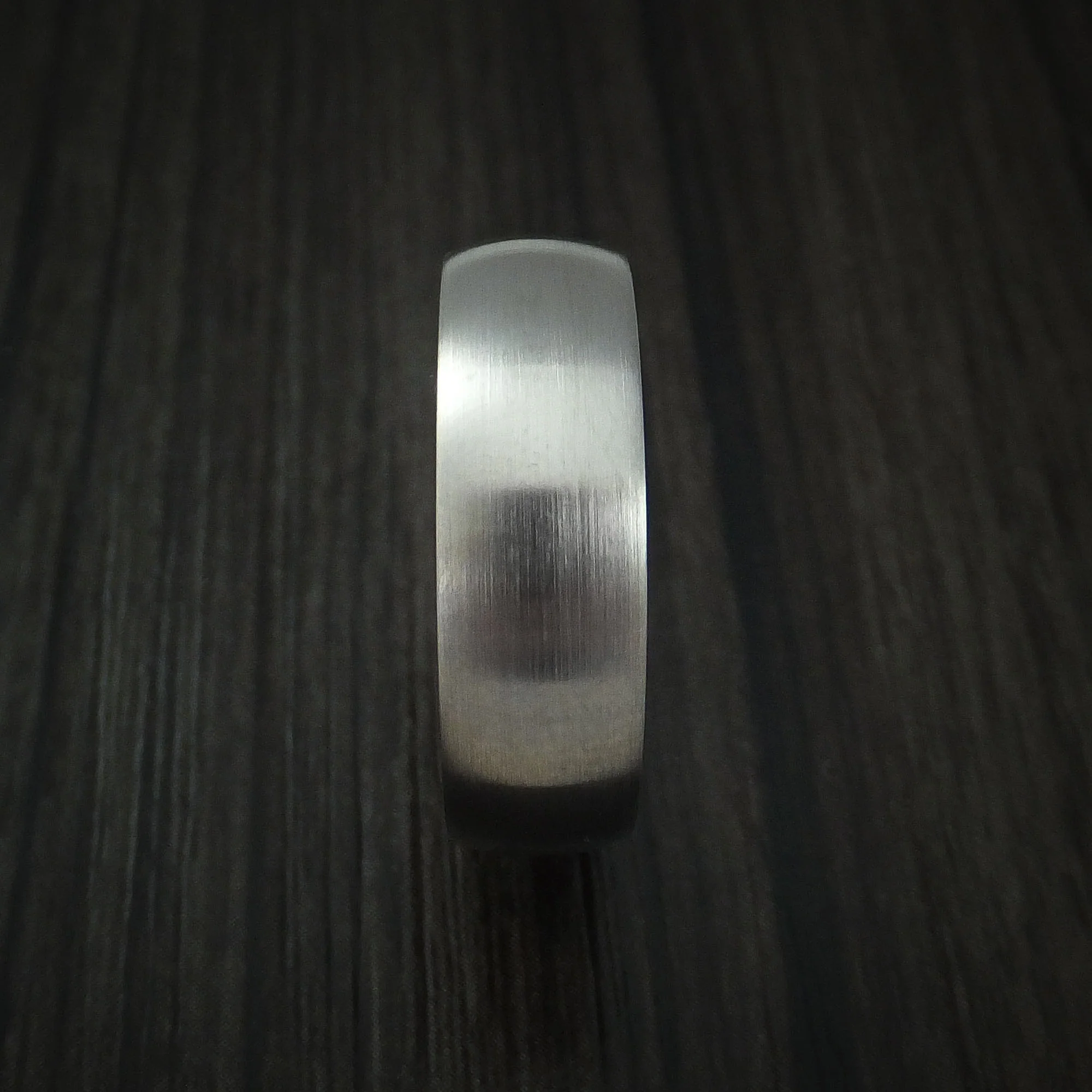Titanium Men's Ring with Hardwood Sleeve Custom Made Band - Image 3