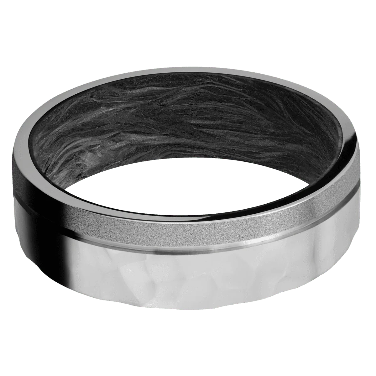 Titanium + Rockpolish , Sand Finish + Forged Carbon Fiber - Image 3