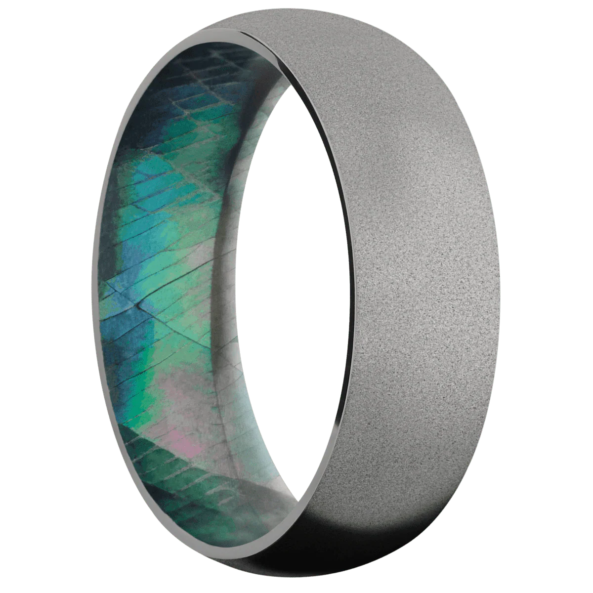 Titanium + Sand Finish + Black Mother of Pearl