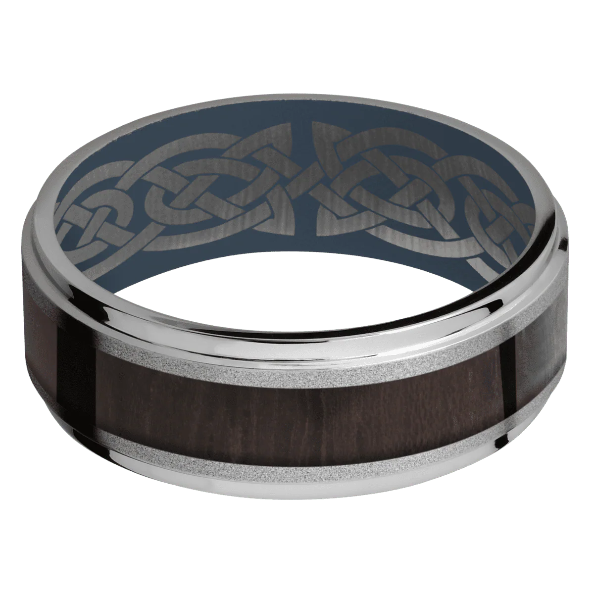 Titanium + Sand , Polish Finish + Navy Blue - Image 3
