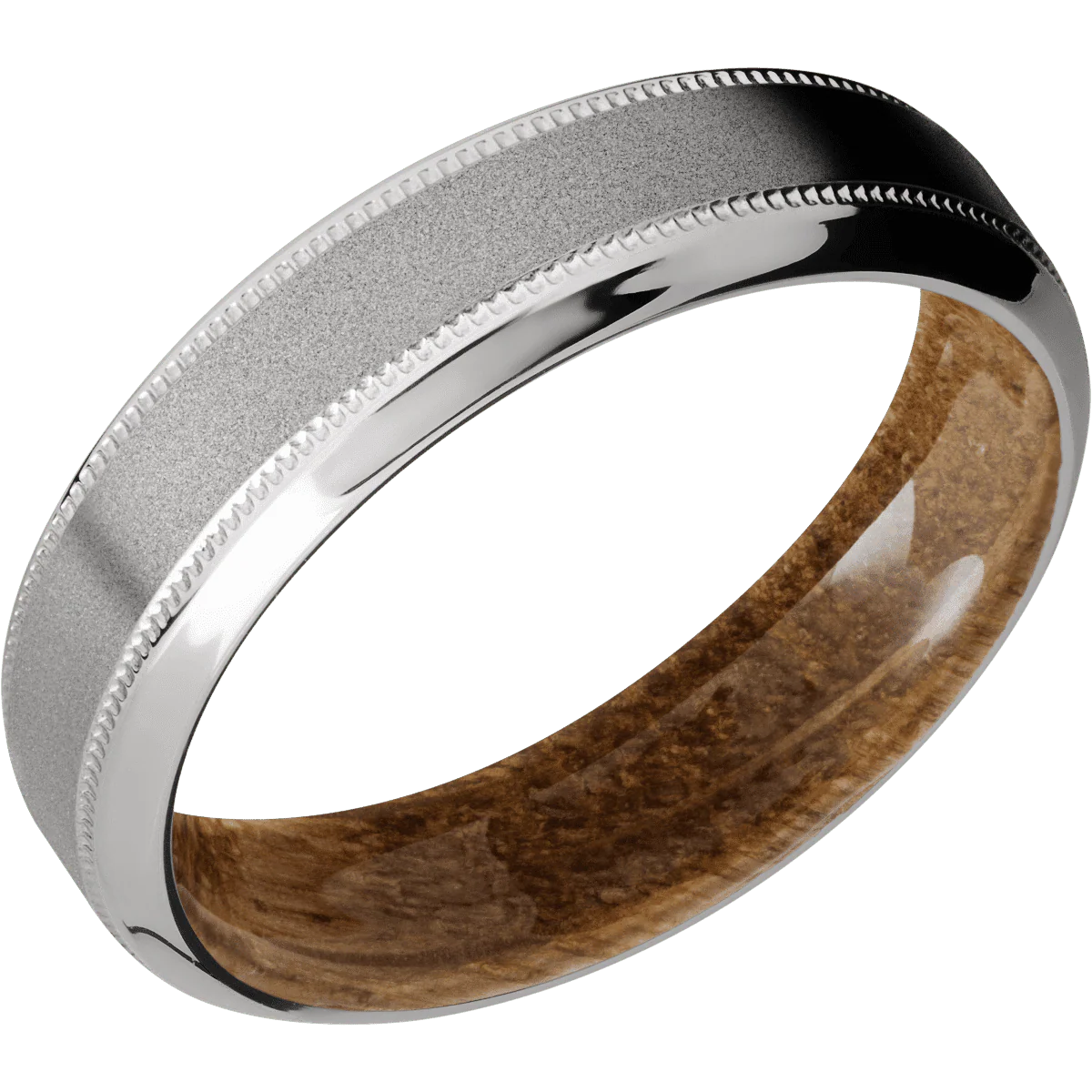 Titanium + Sand , Polish Finish + Whiskey Barrel - Image 2