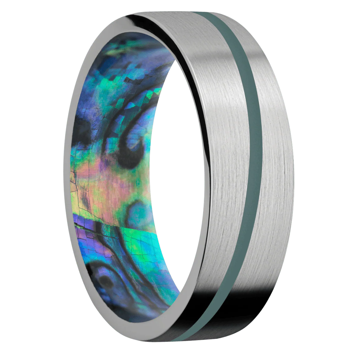Titanium + Satin Finish + Abalone