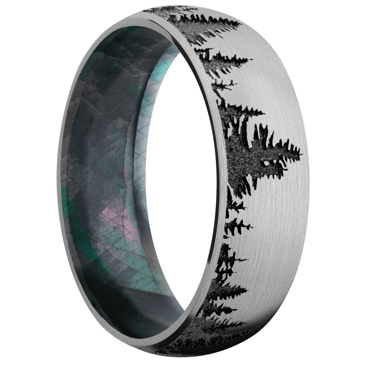 Titanium + Satin Finish + Black Mother of Pearl