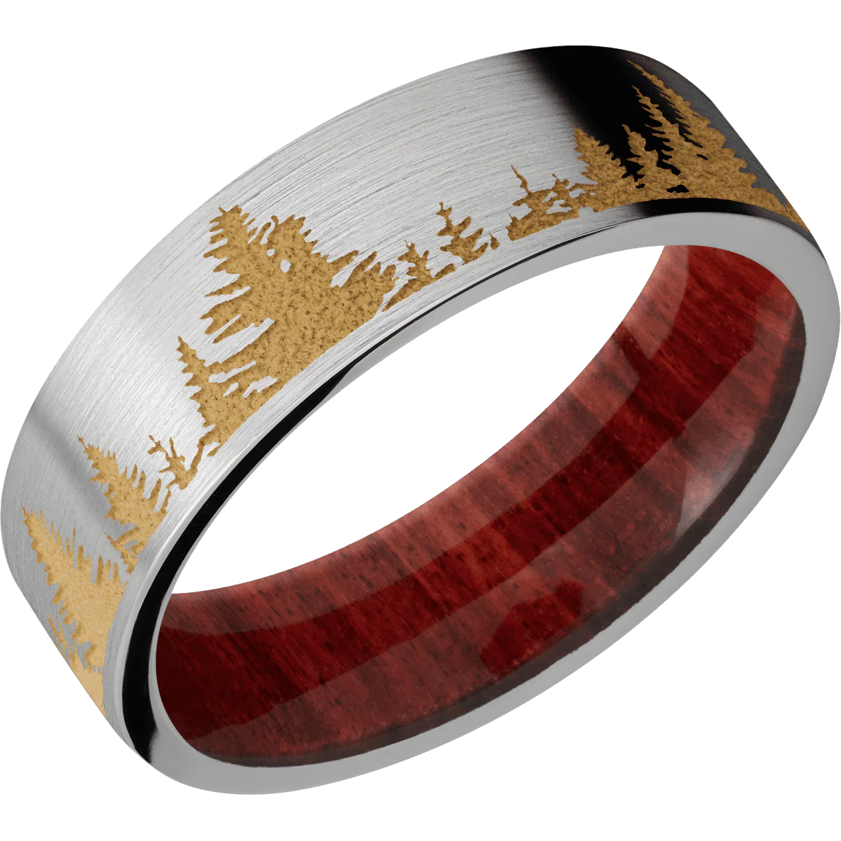 Titanium + Satin Finish + Red Heart - Image 2