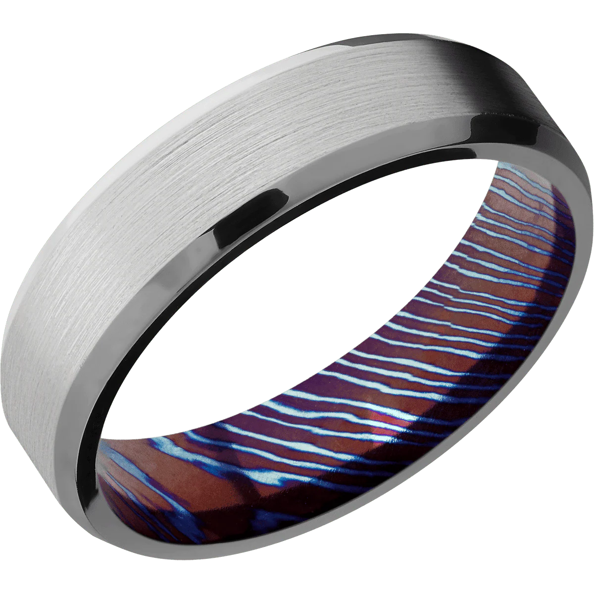 Titanium + Satin , Polish Finish + Titanium Damascus - Image 2