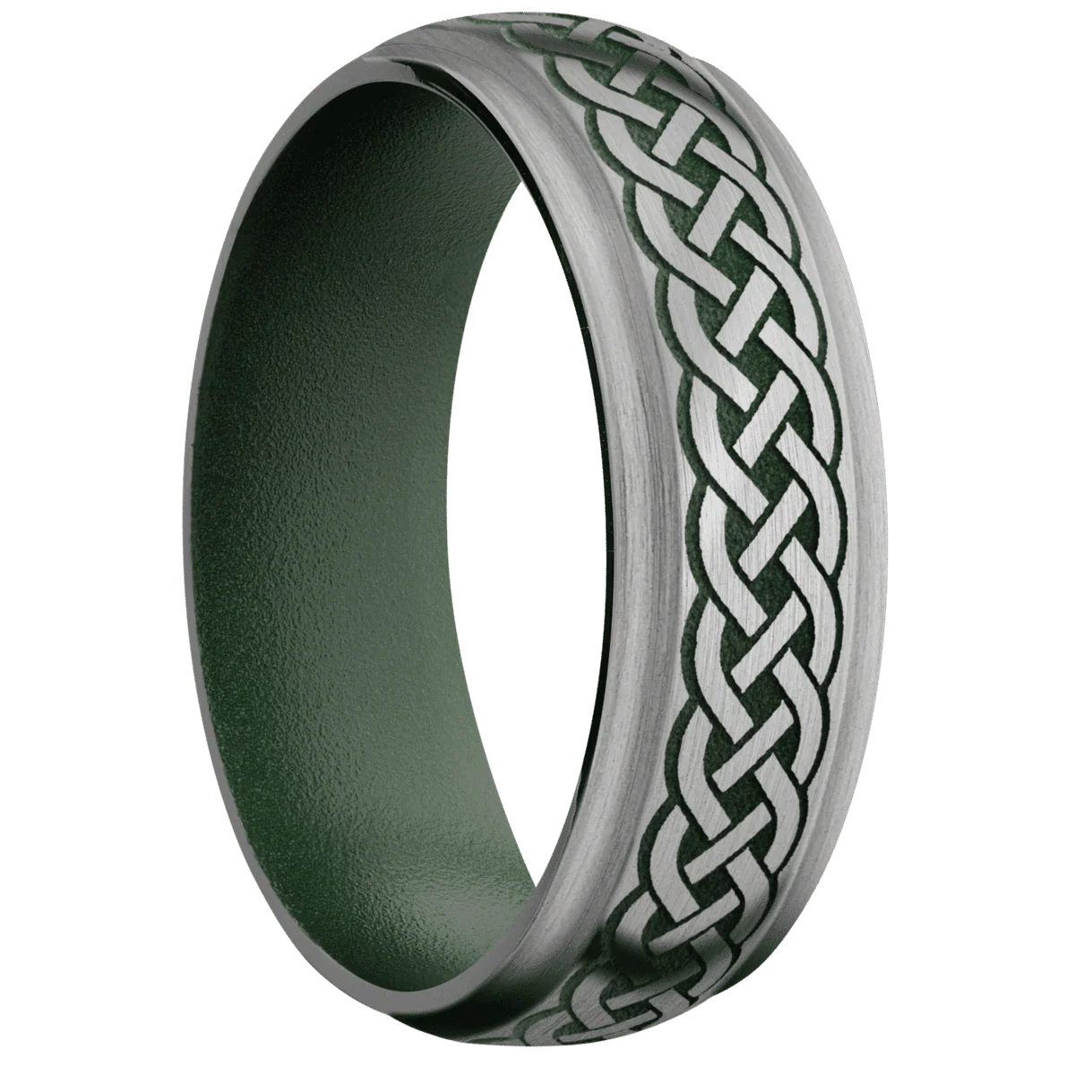 Titanium + Satin , Satin Finish + Highland Green