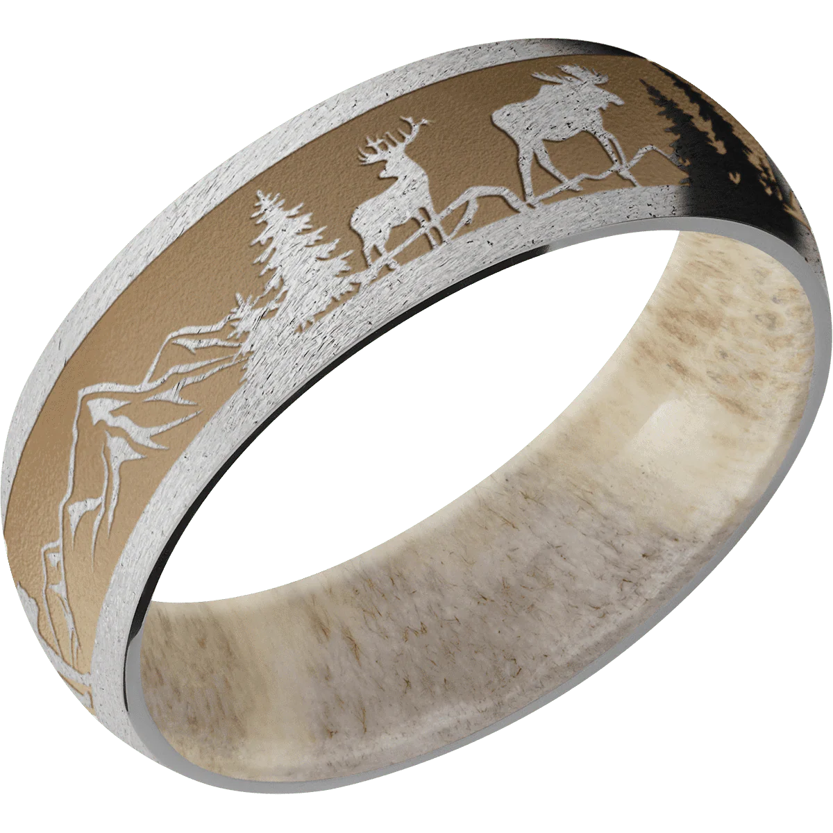 Titanium + Stone Finish + Antler - Image 2