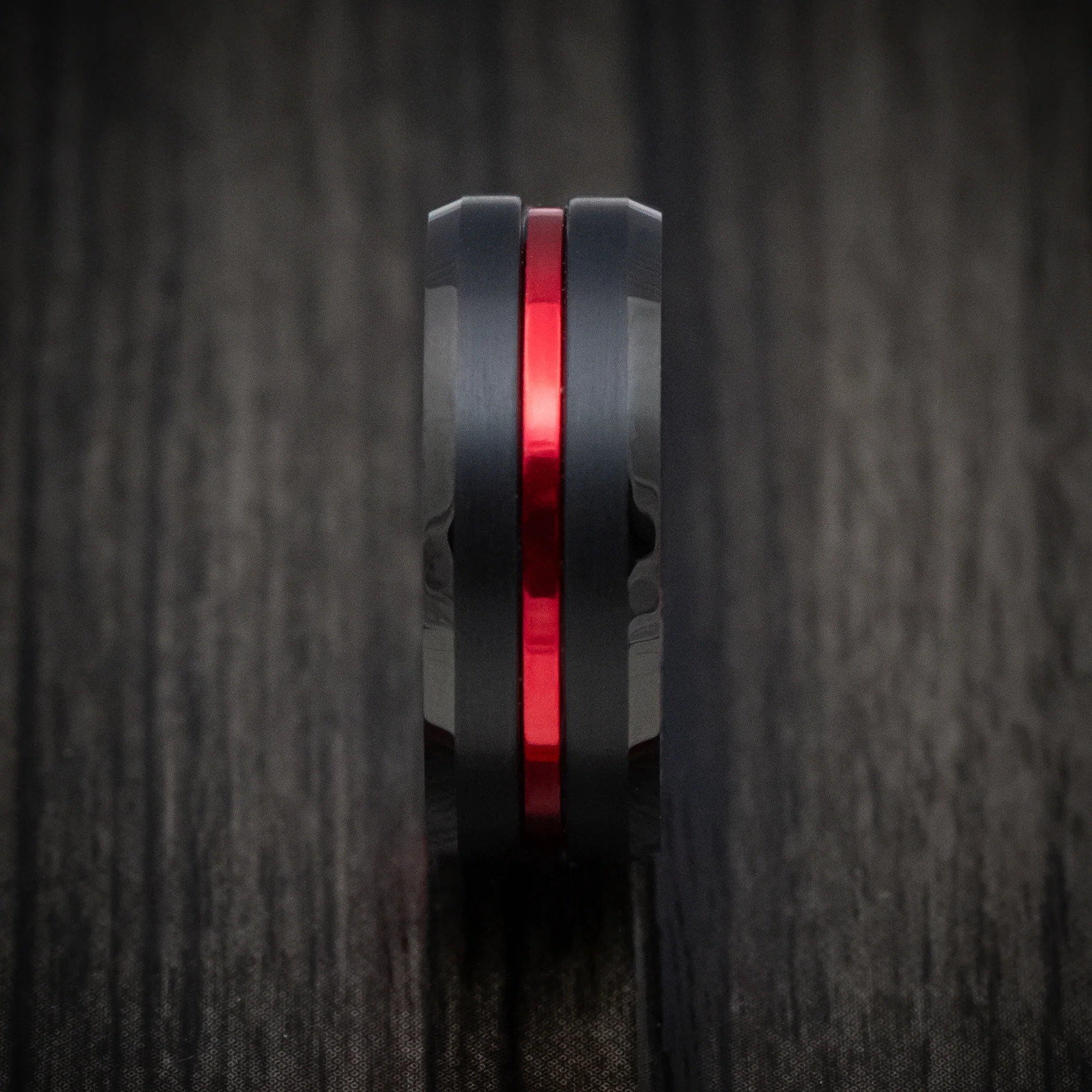 Tungsten and Anodized Sleeve and Inlay Band - Image 3
