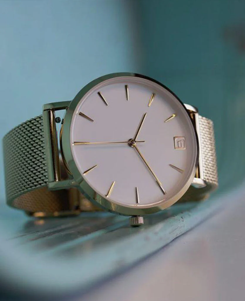 Voyager (Gold/White) Watch - Image 3
