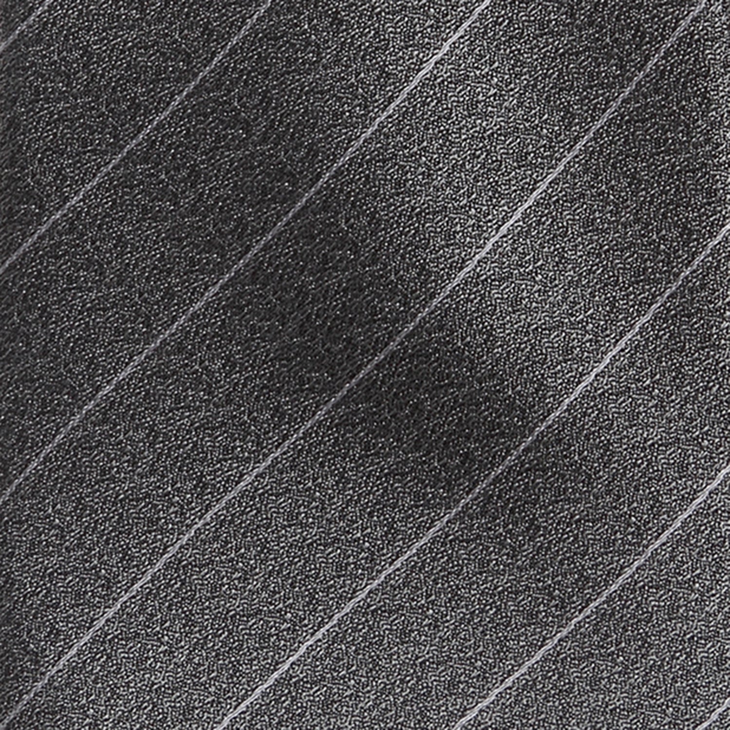 Woven Gray Stripe Men's Tie - Image 5