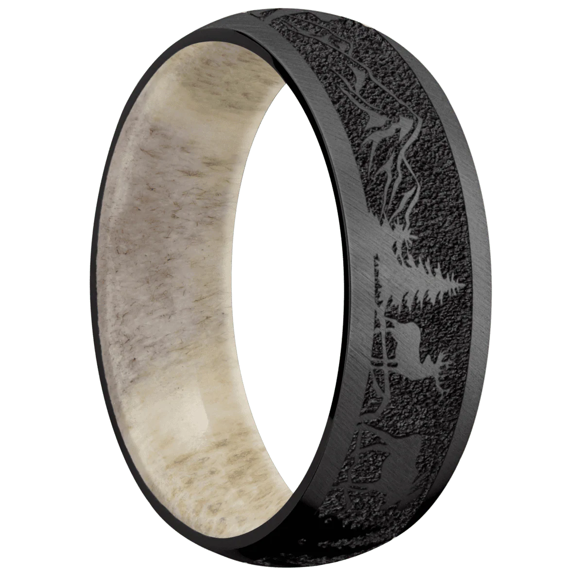 Zirconium + Anglesatin Finish + Antler