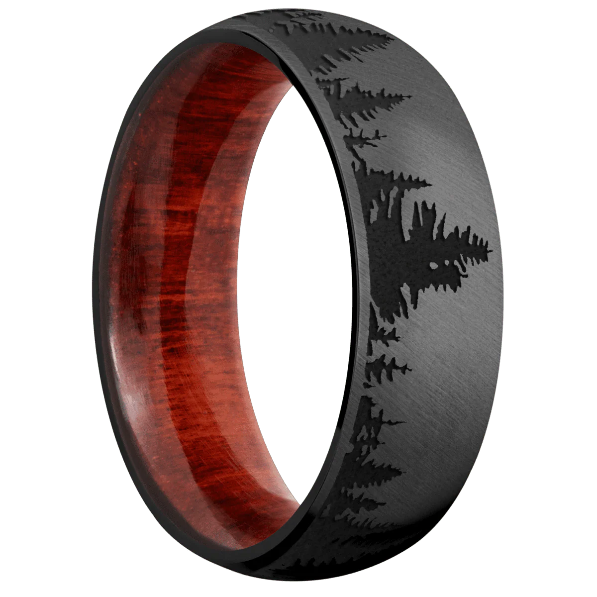 Zirconium + Anglesatin Finish + Red Heart