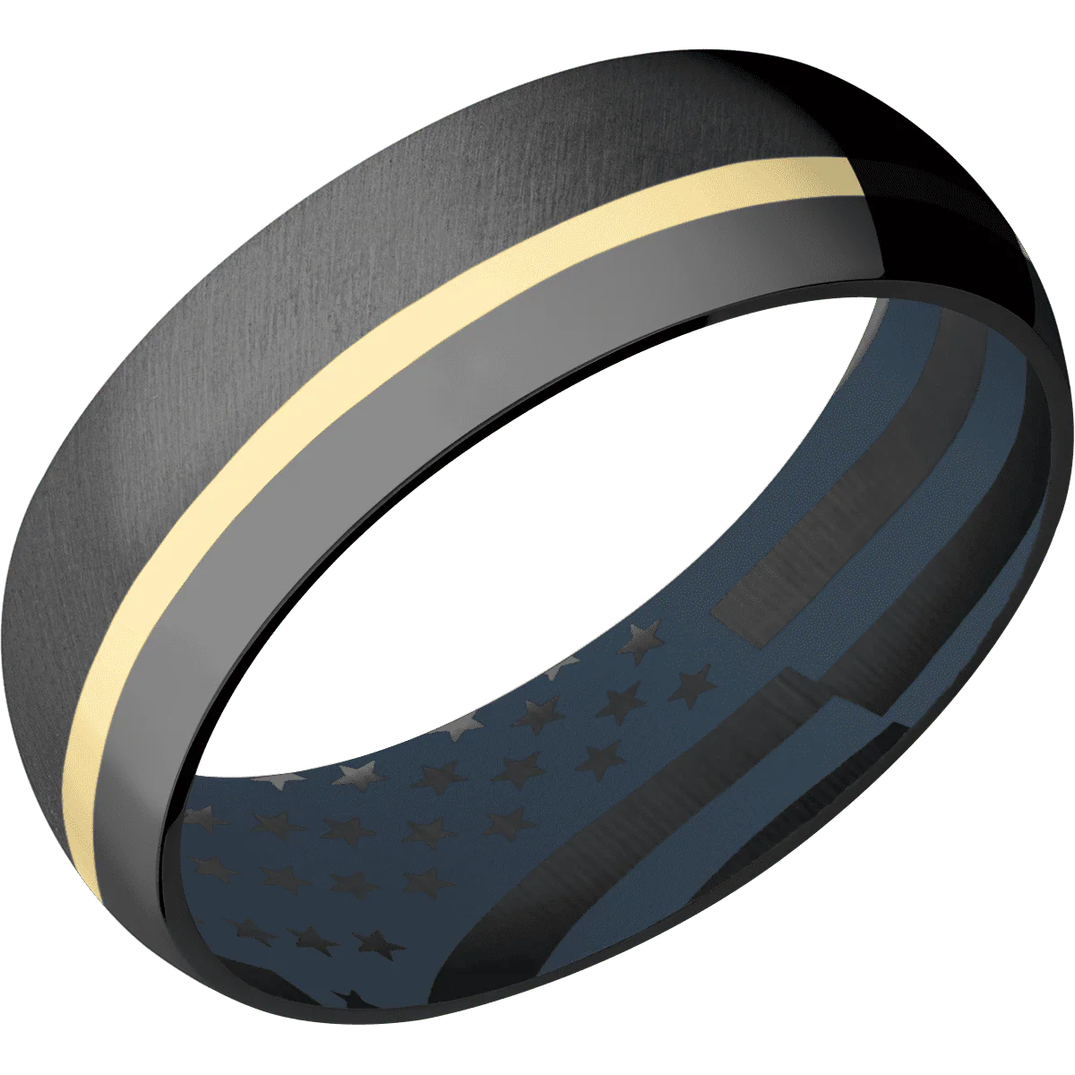 Zirconium + Anglesatin , Polish Finish + Navy Blue - Image 2