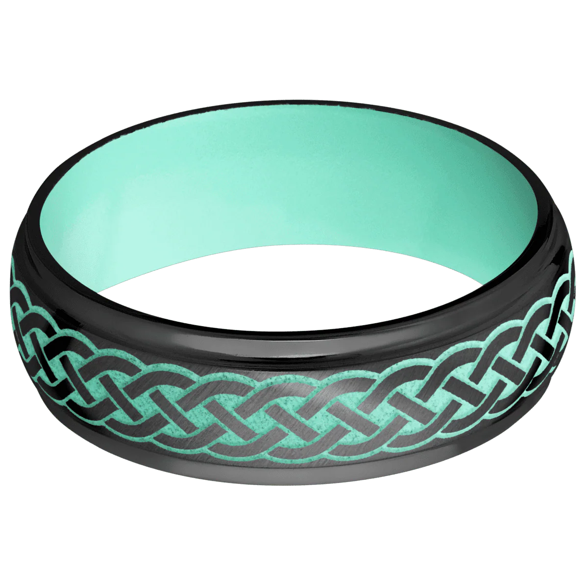 Zirconium + Anglesatin , Polish Finish + Robins Egg Blue - Image 3