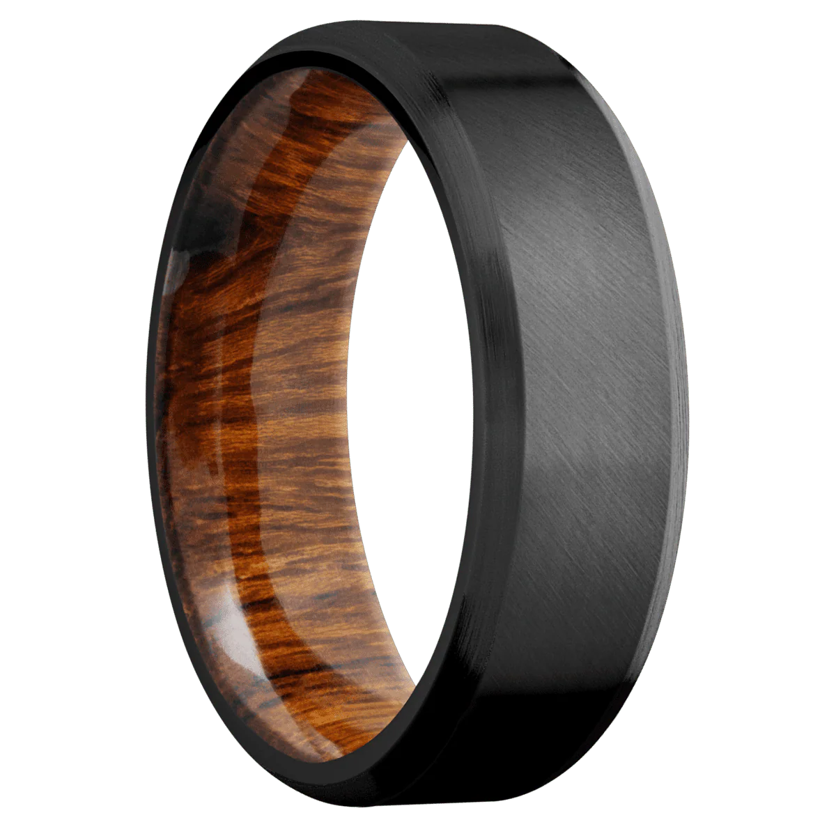 Zirconium + Anglesatin , Satin Finish + Desert Iron Wood
