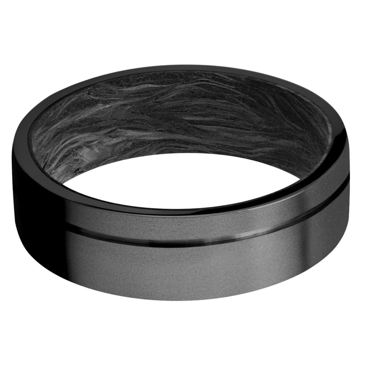 Zirconium + Bead , Bead Finish + Forged Carbon Fiber - Image 3