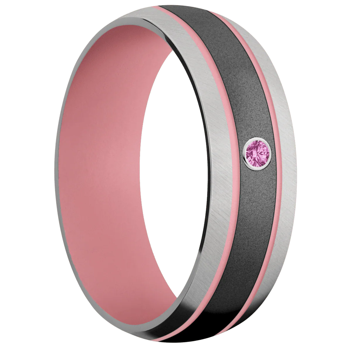 Zirconium + Bead Finish + Bazooka Pink