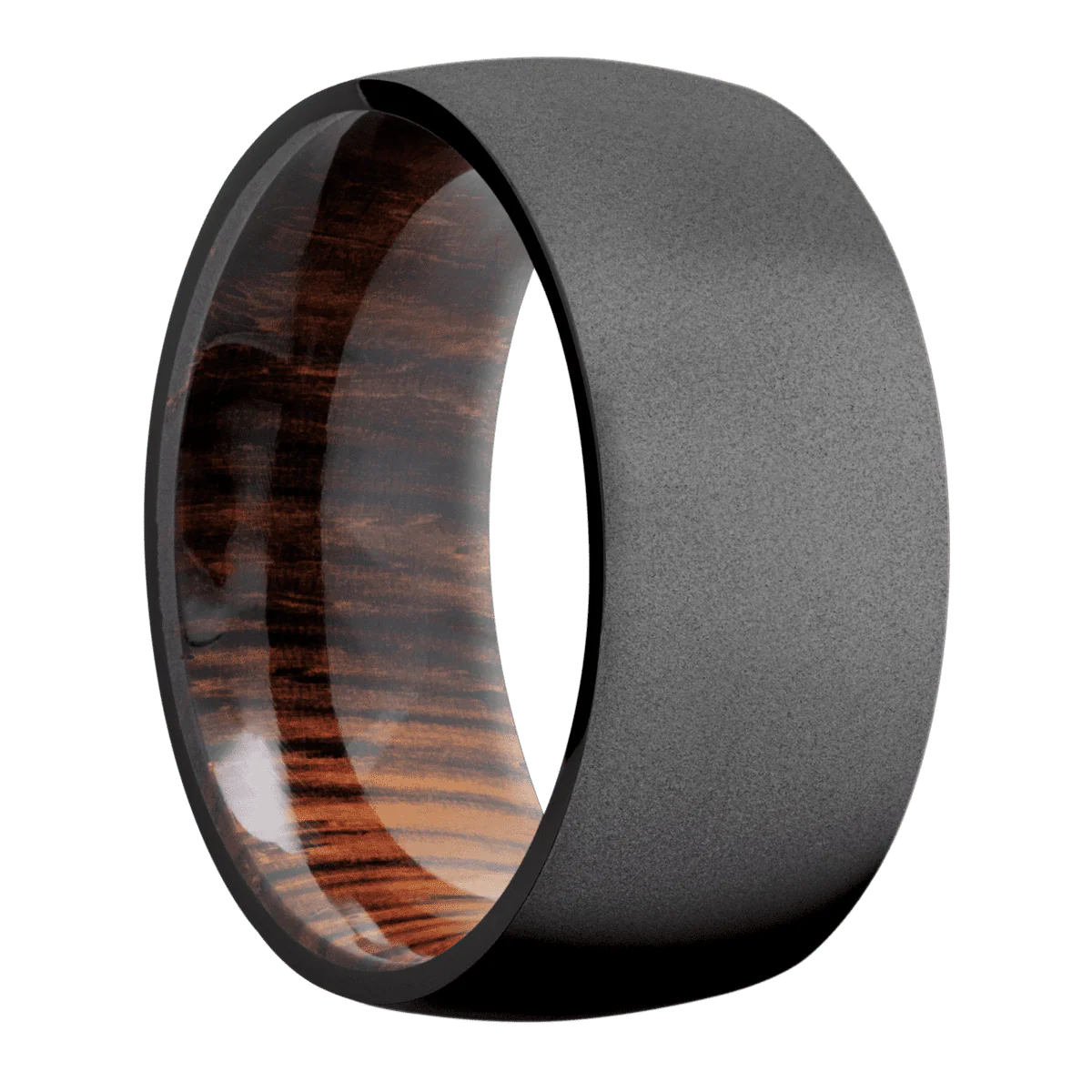 Zirconium + Bead Finish + Cocobolo