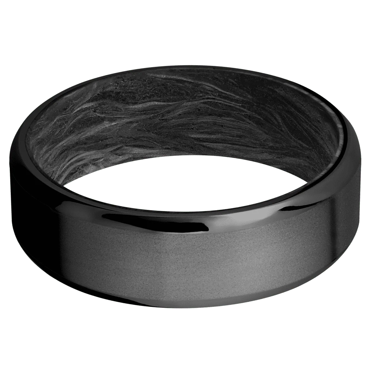 Zirconium + Bead , Polish Finish + Forged Carbon Fiber - Image 3