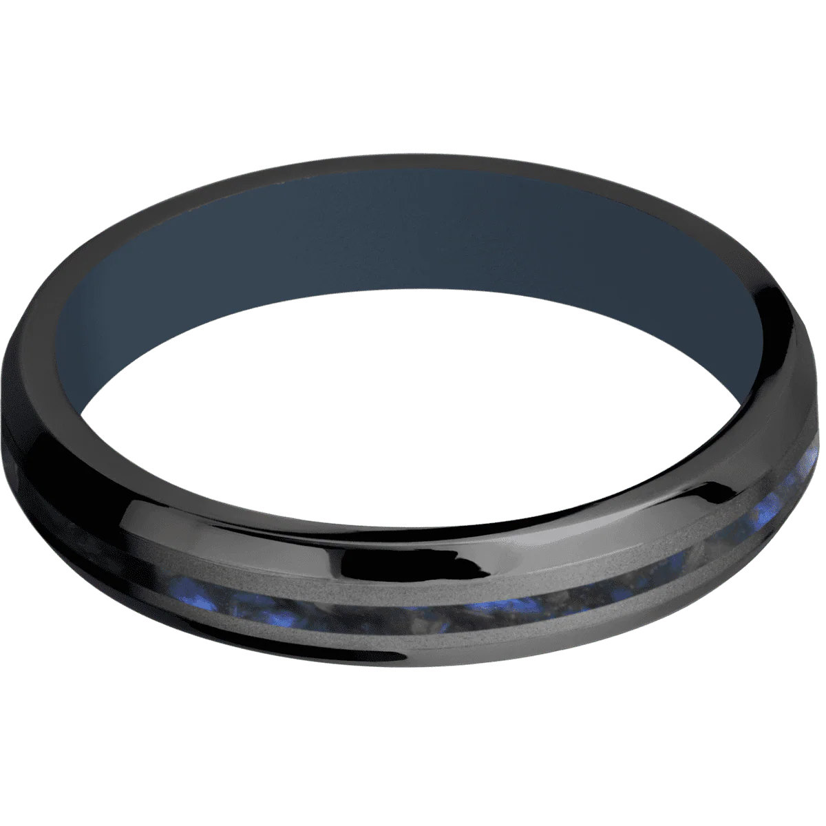 Zirconium + Bead , Polish Finish + Navy Blue - Image 3