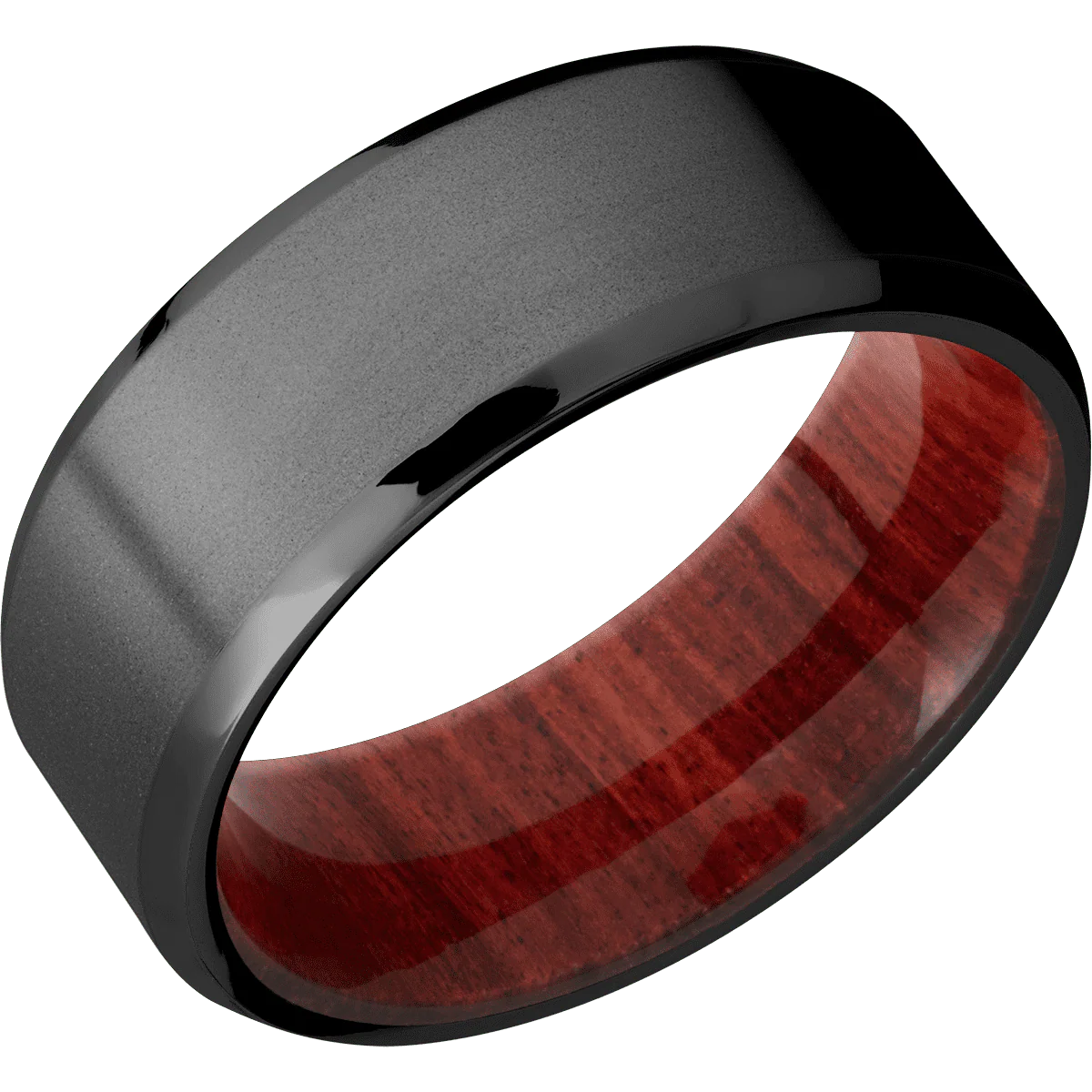Zirconium + Bead , Polish Finish + Red Heart - Image 2