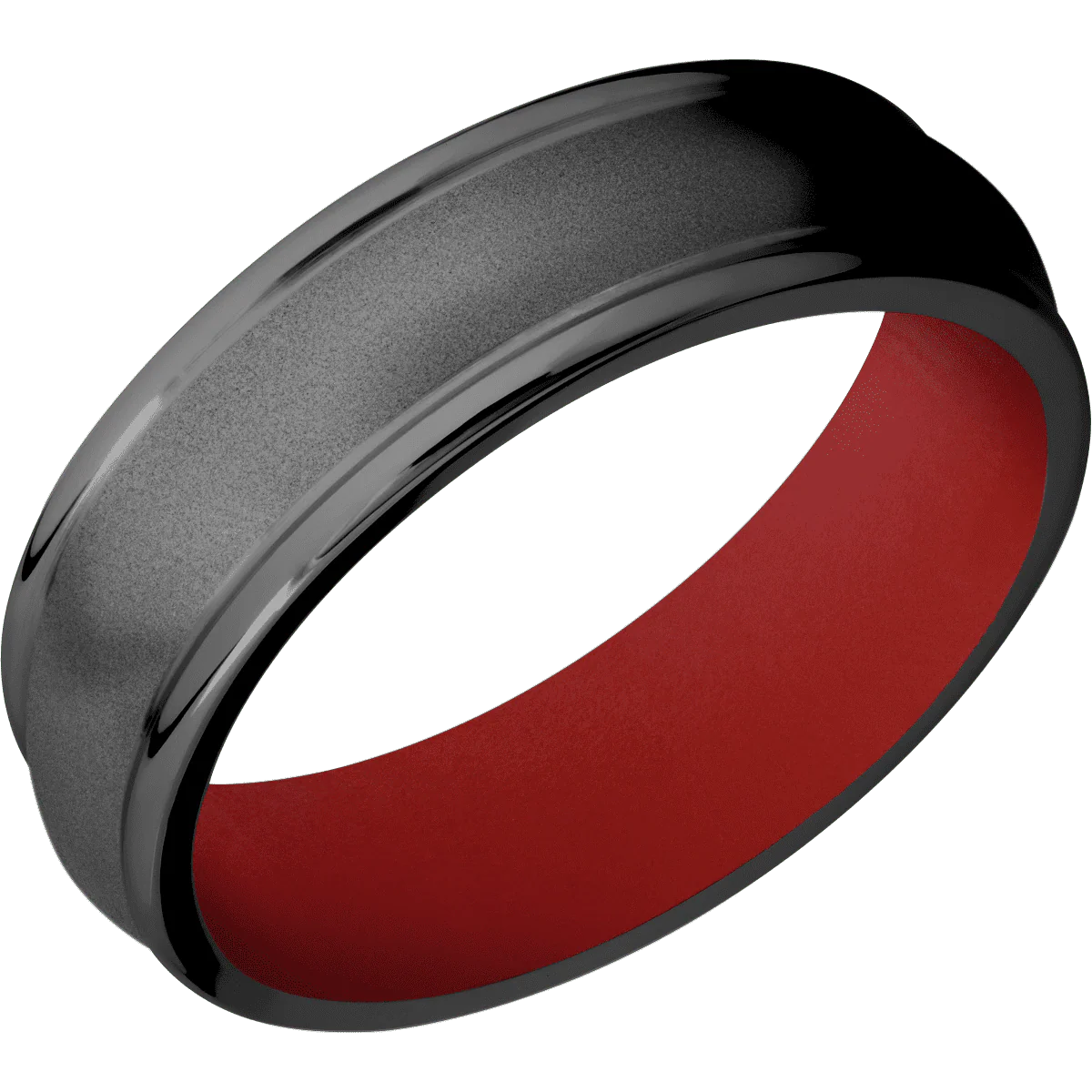 Zirconium + Bead , Polish Finish + USMC Red - Image 2