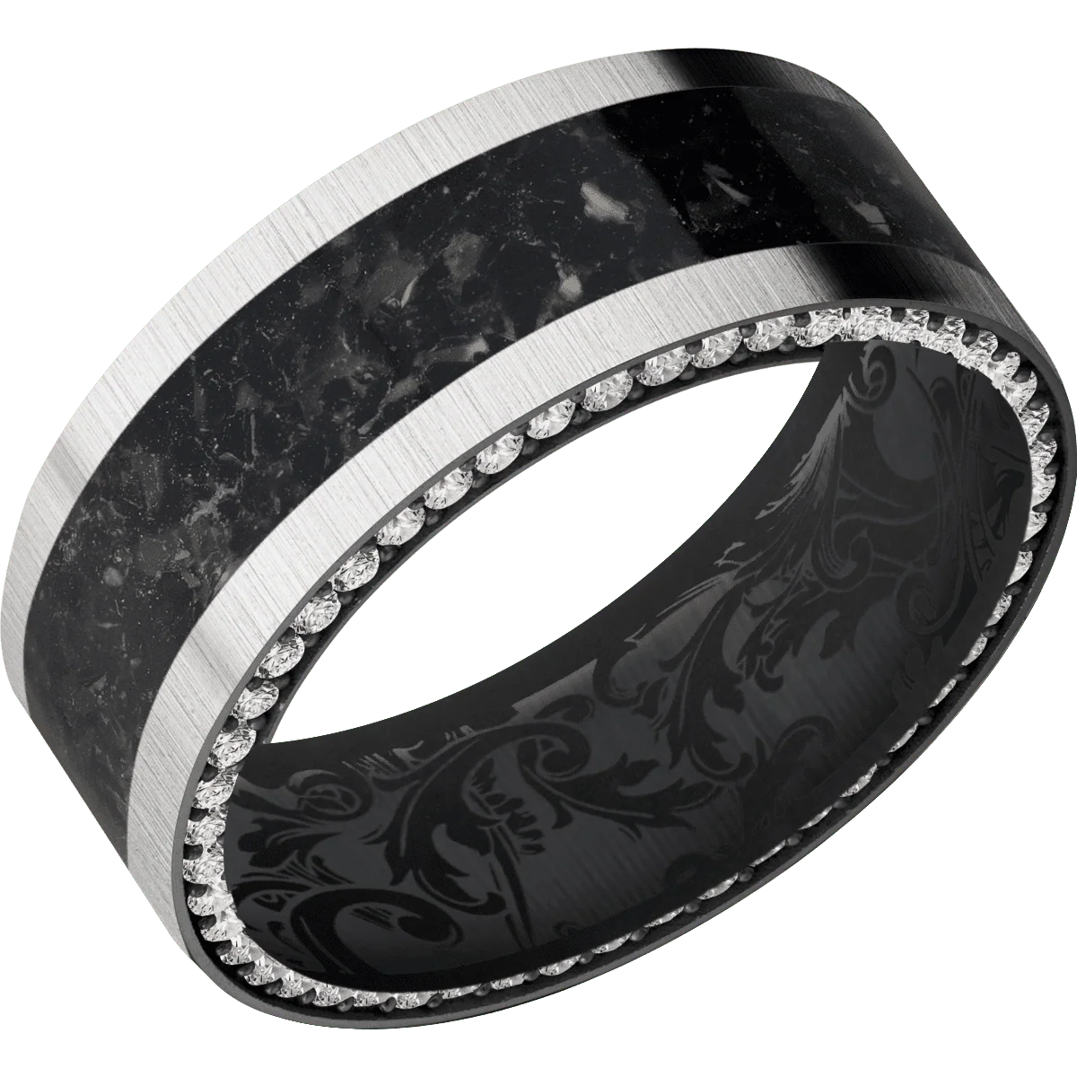 Zirconium + Crosssatinsilver Finish + Black - Image 2