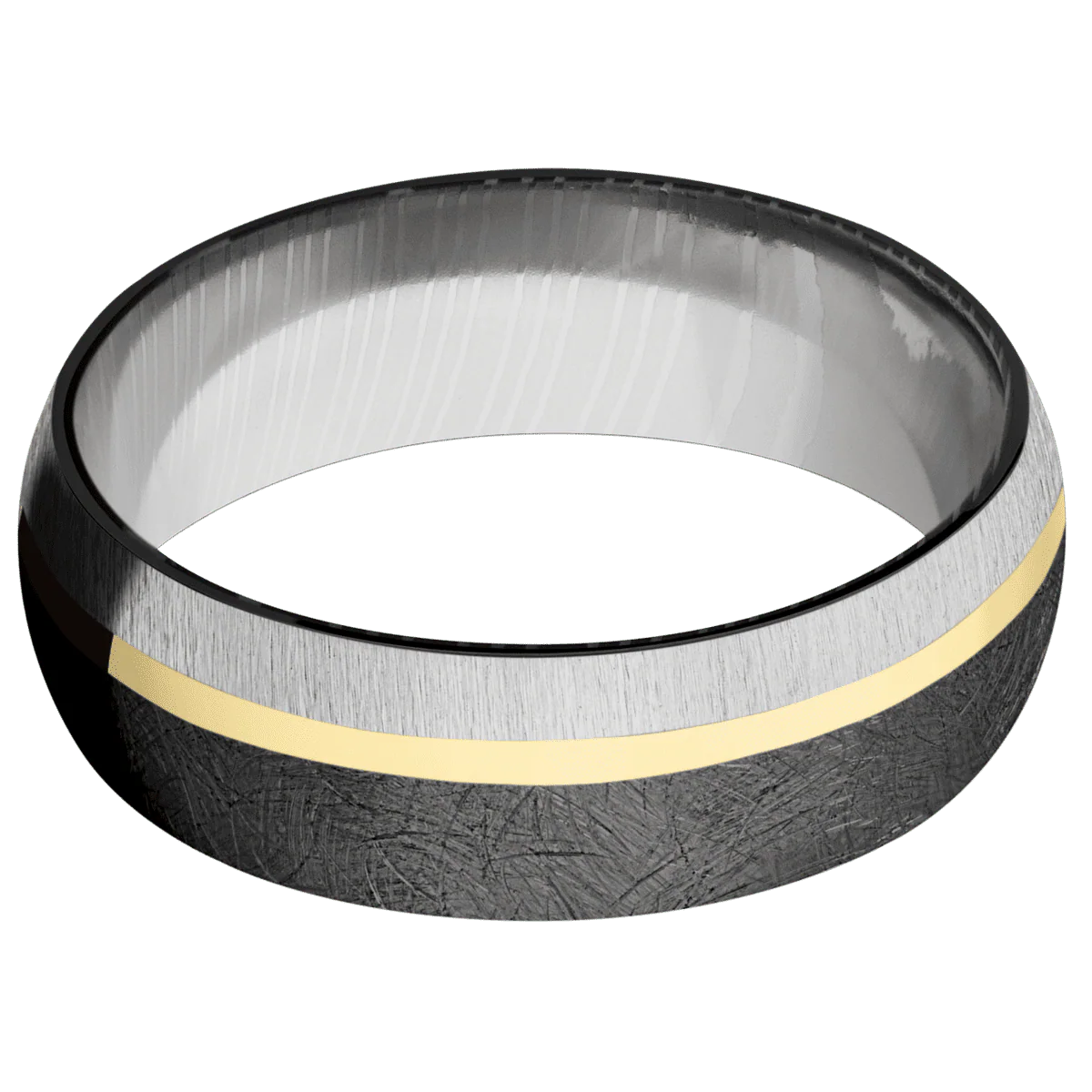 Zirconium + Distressed , Crosssatinsilver Finish + Damascus - Image 3