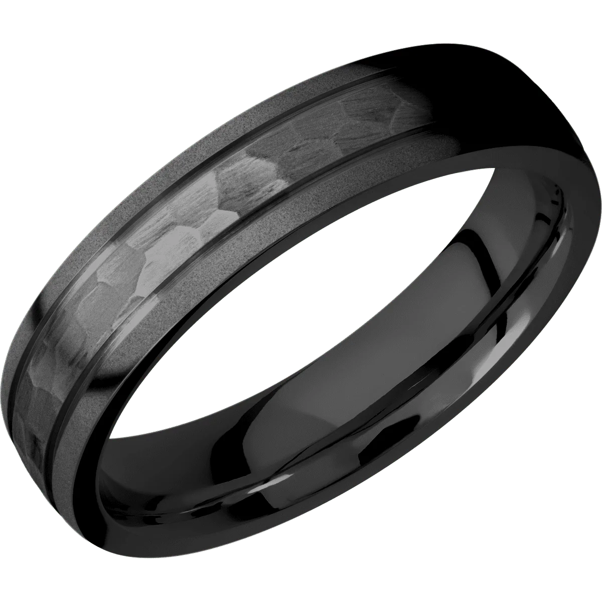 Zirconium + Hammer , Bead Finish - Image 2