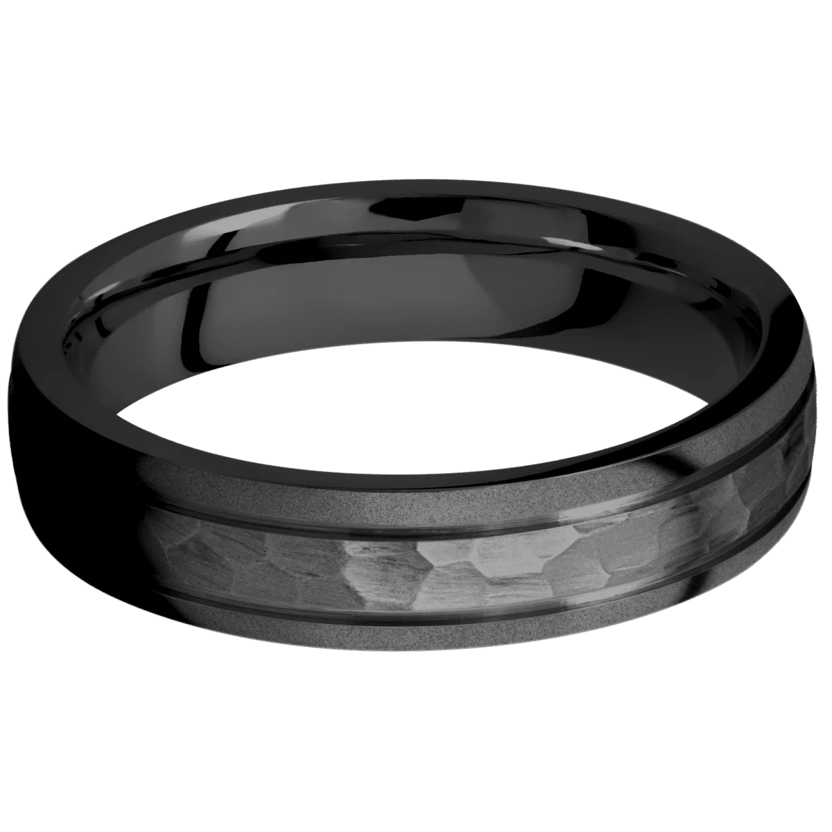 Zirconium + Hammer , Bead Finish - Image 3