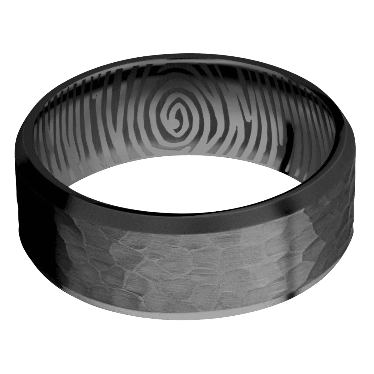 Zirconium + Hammer , Bead Finish - Image 3