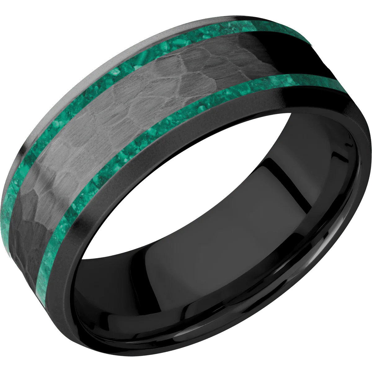 Zirconium + Hammer , Bead Finish - Image 2