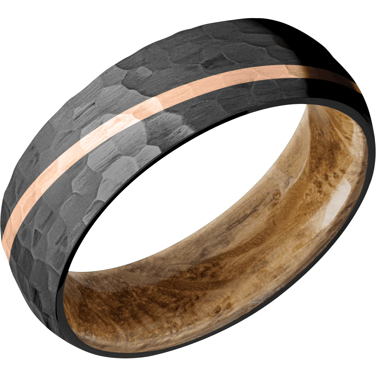 Zirconium + Hammer Finish + Whiskey Barrel - Image 2