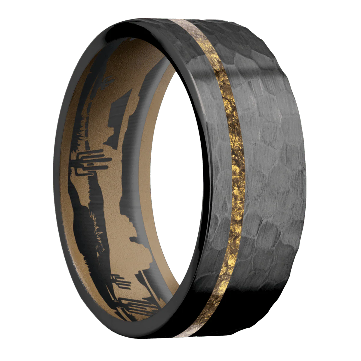 Zirconium + Hammer , Hammer Finish + Coyote Tan