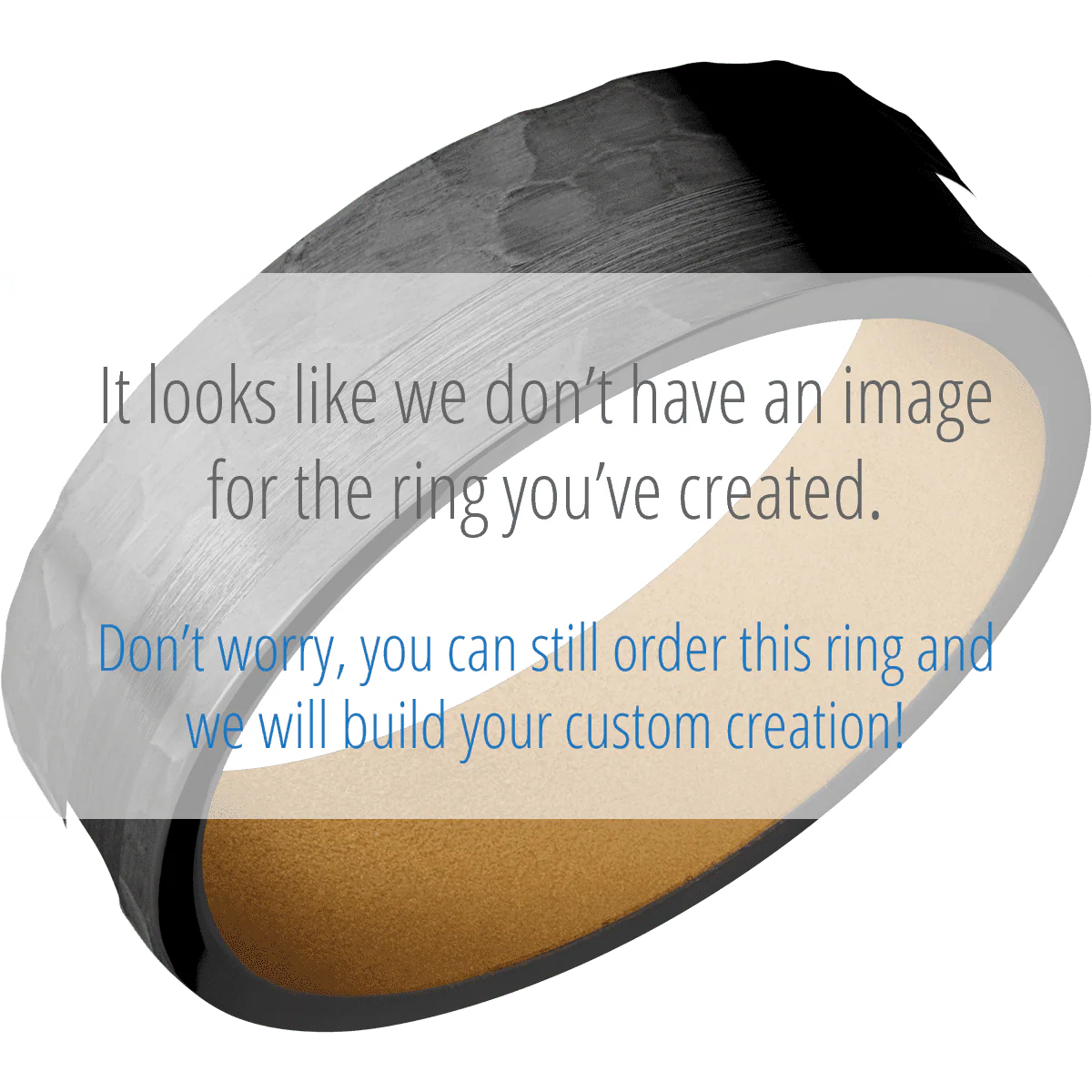 Zirconium + Hammer , Hammer Finish + Gold - Image 2