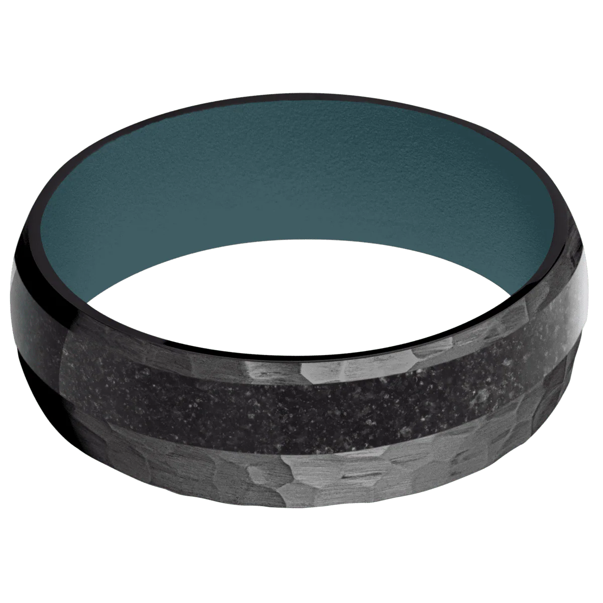 Zirconium + Hammer , Hammer Finish + Stone Blue - Image 3