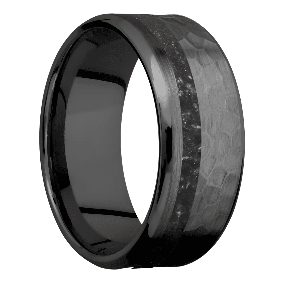 Zirconium + Hammer , Polish Finish