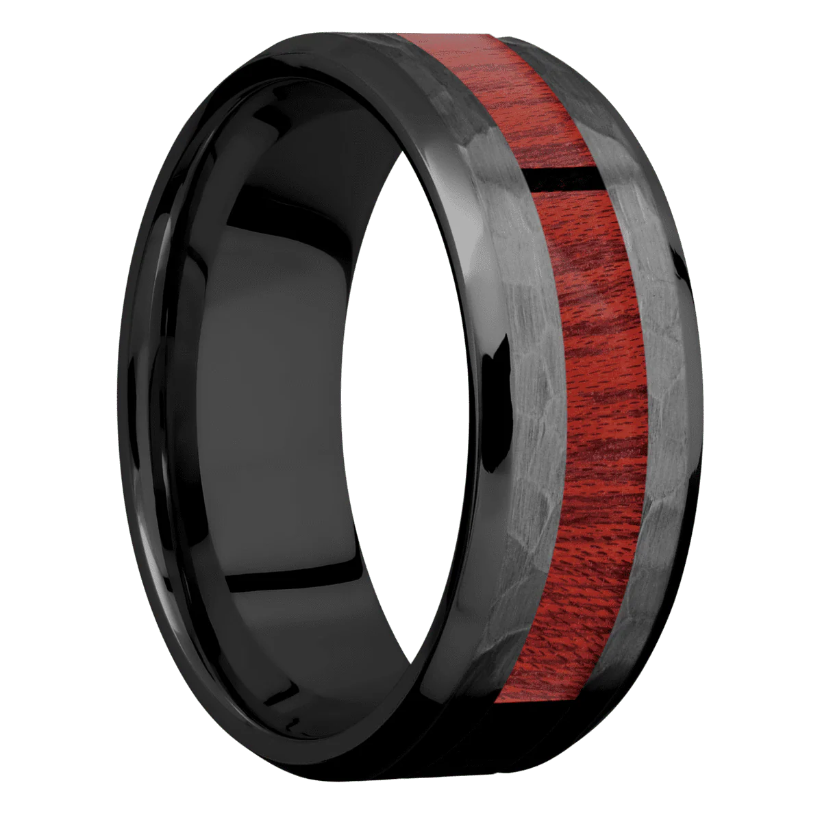 Zirconium + Hammer , Polish Finish
