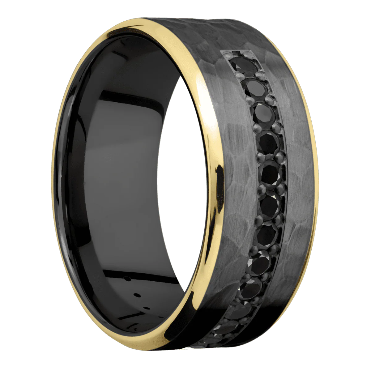Zirconium + Hammer , Polish Finish