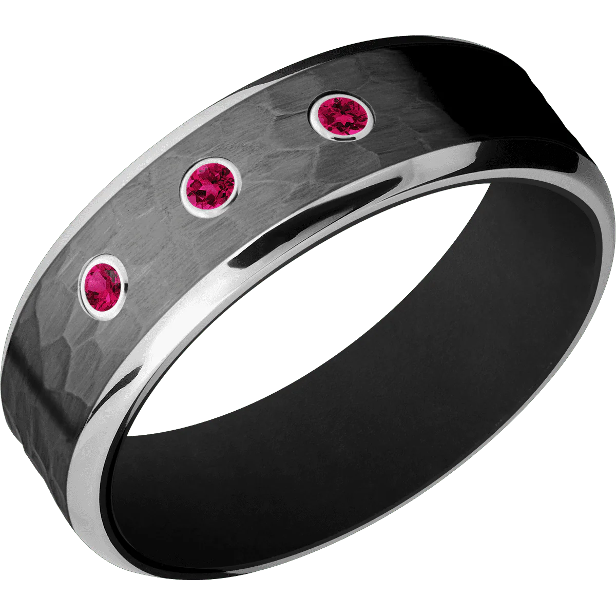 Zirconium + Hammer , Polish Finish + Black - Image 2