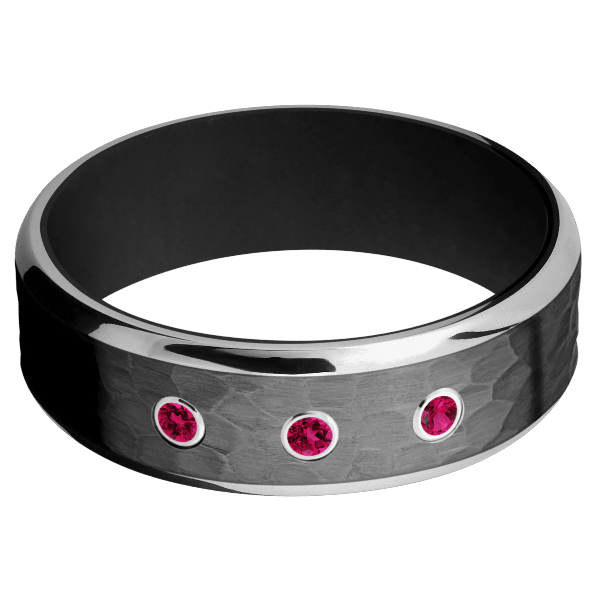 Zirconium + Hammer , Polish Finish + Black - Image 3