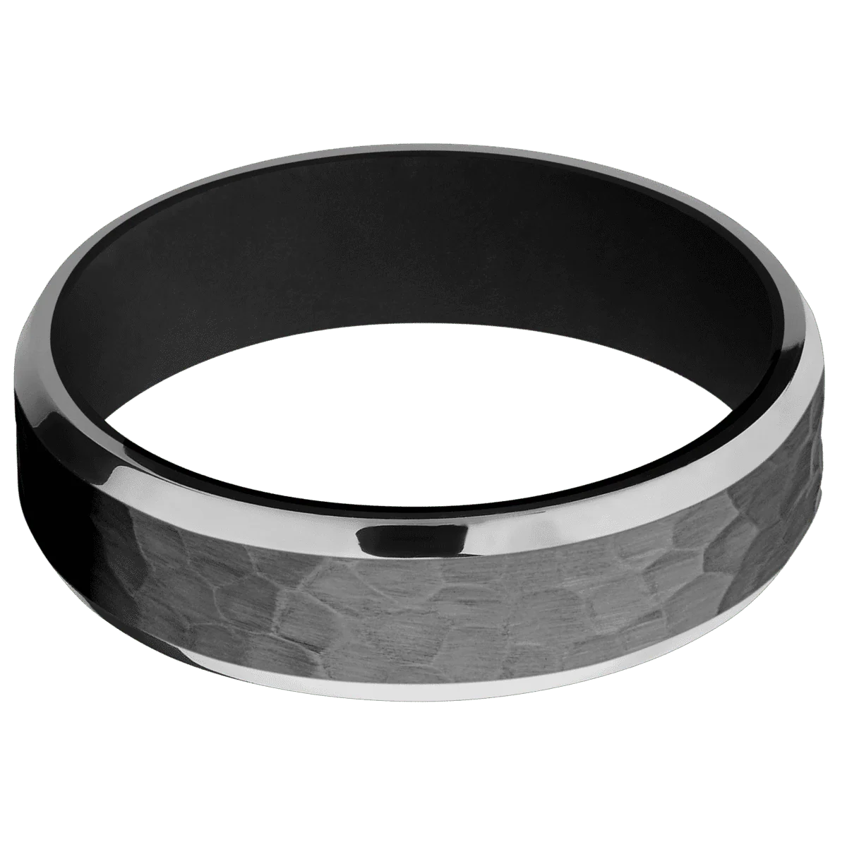 Zirconium + Hammer , Polish Finish + Black - Image 3