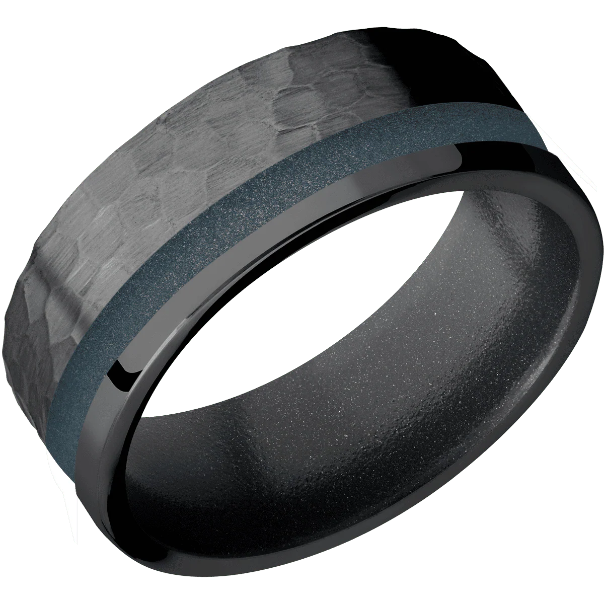 Zirconium + Hammer , Polish Finish + Dark Grey - Image 2