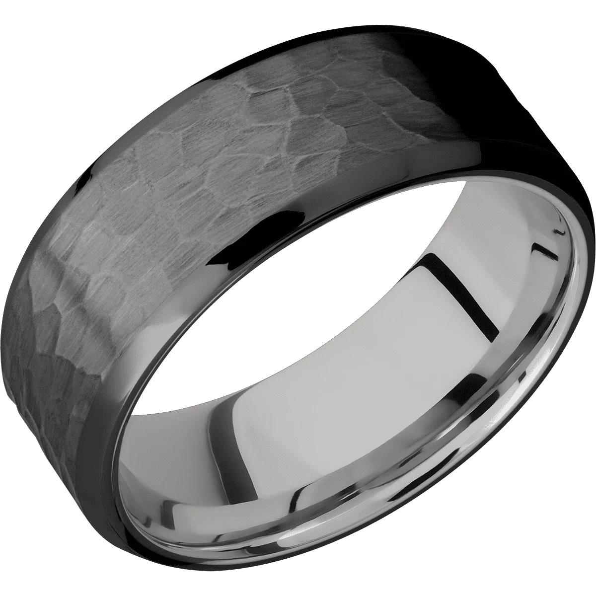 Zirconium + Hammer , Polish Finish + Palladium Silver - Image 2