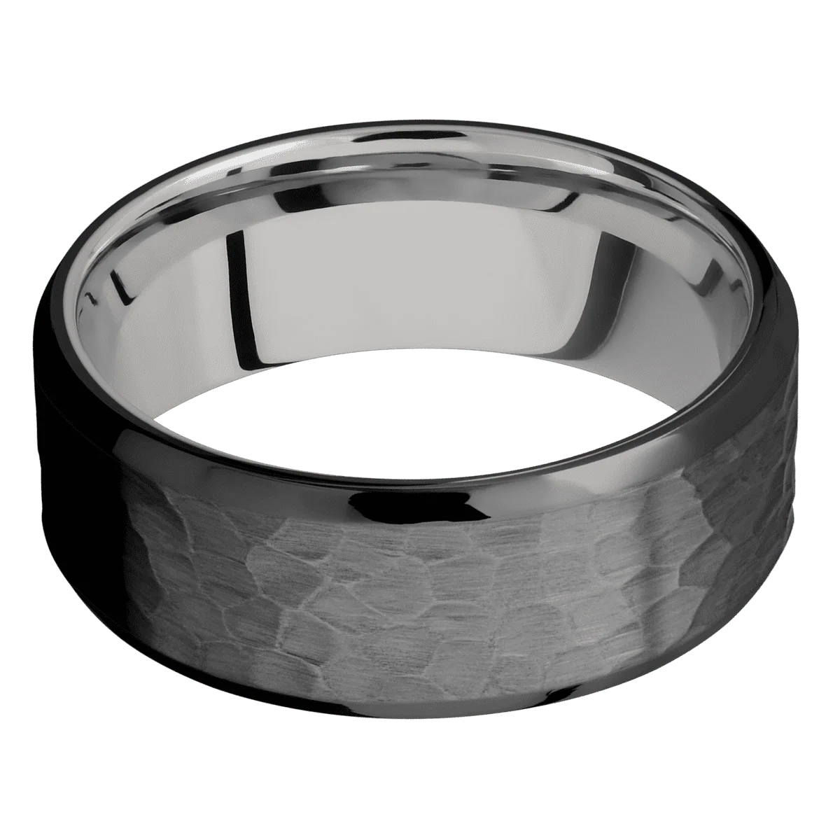 Zirconium + Hammer , Polish Finish + Palladium Silver - Image 3