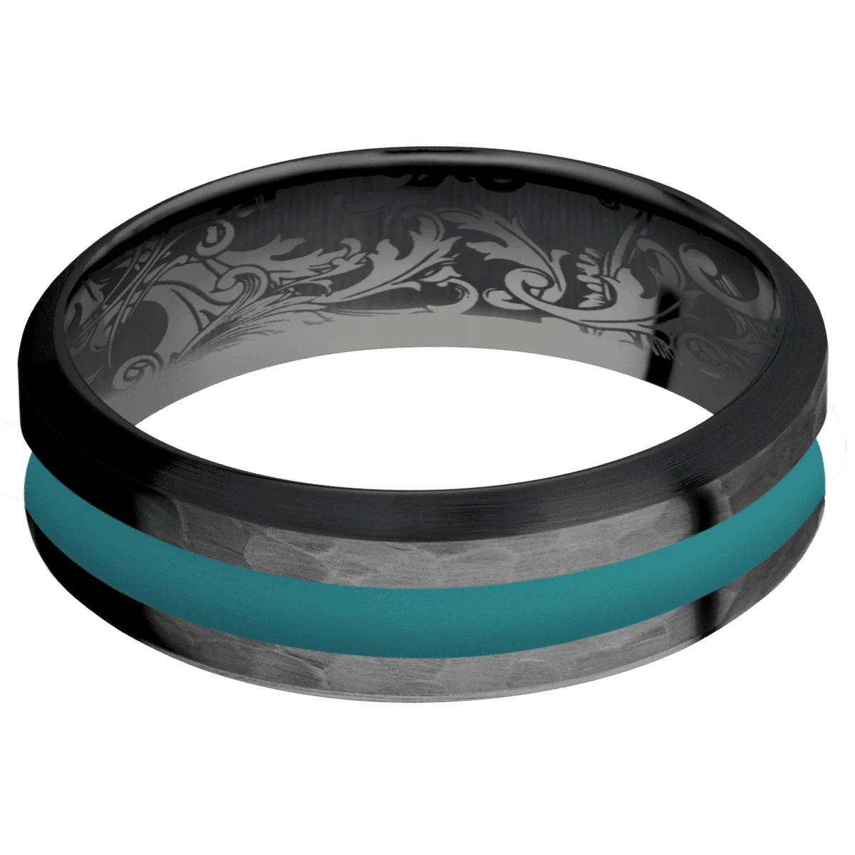 Zirconium + Hammer , Satin Finish - Image 3