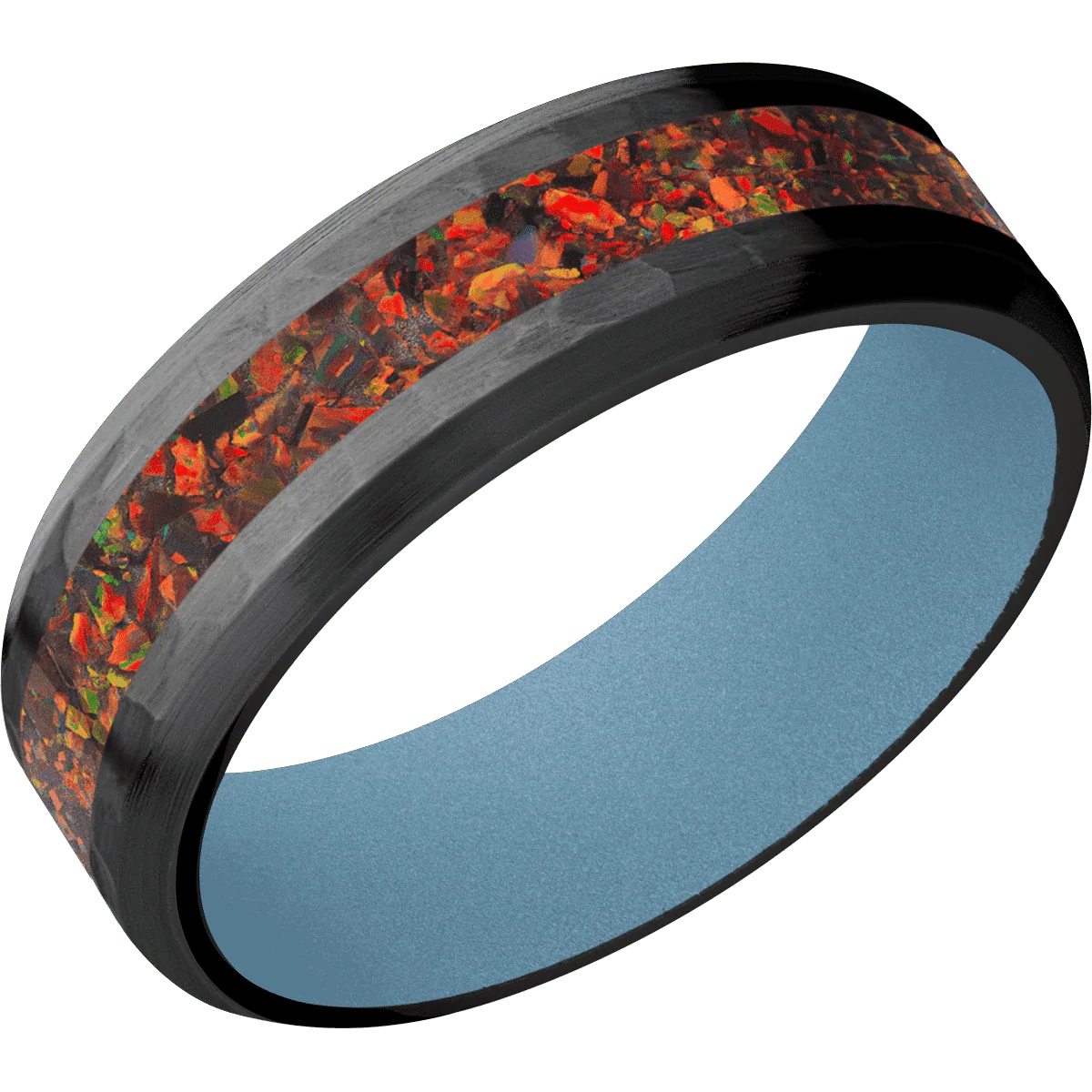 Zirconium + Hammer , Satin Finish + Polar Blue - Image 2